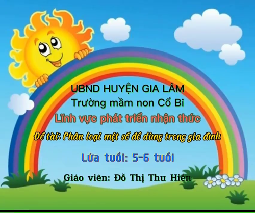 Phân loại đồ dùng trong gia đình